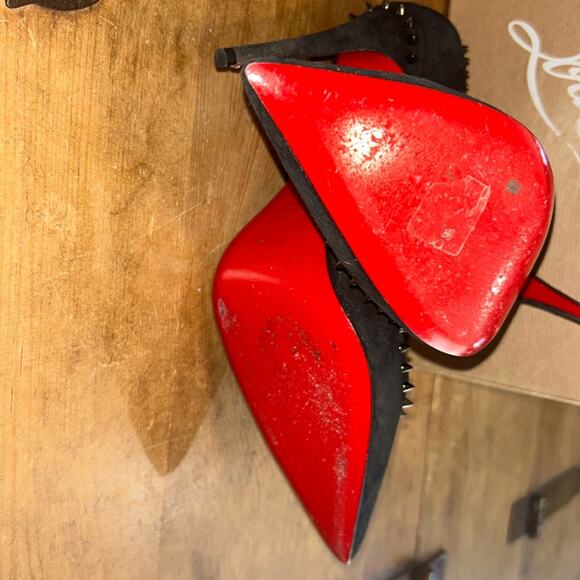 CHRISTIAN LOUBOUTIN Veau Velours Anjalina 100 Pumps size 37 - Picture 6 of 14